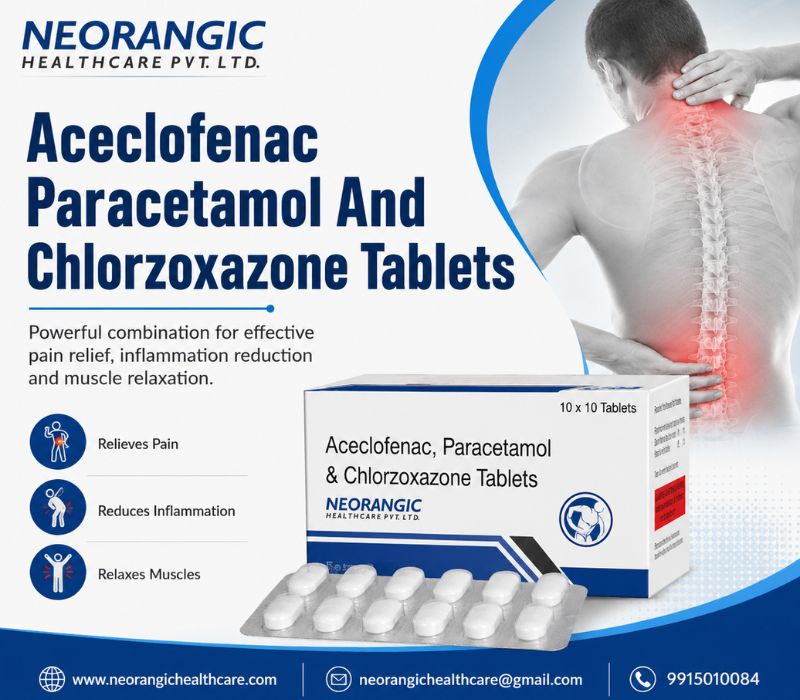 Aceclofenac Paracetamol And Chlorzoxazone Tablets